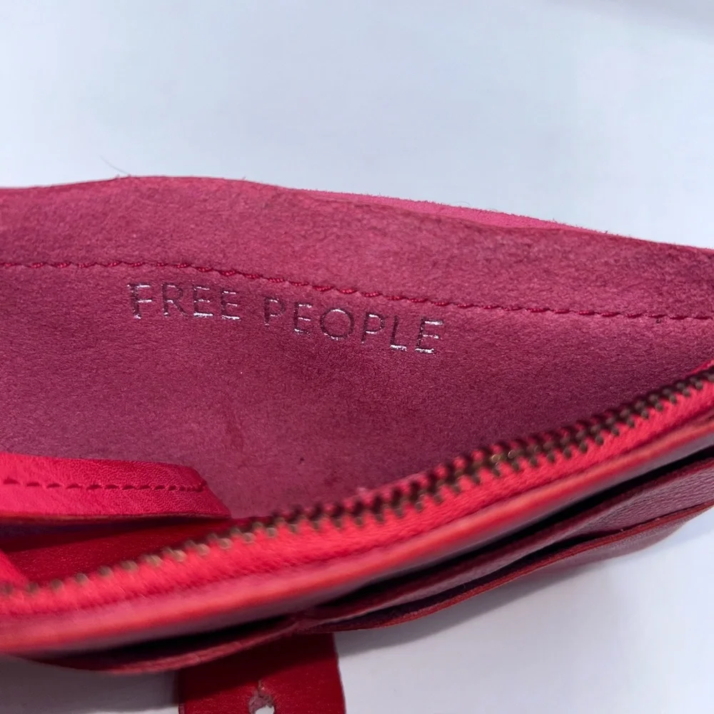 Free People Red Leather Wallet - Picture 5 of 9